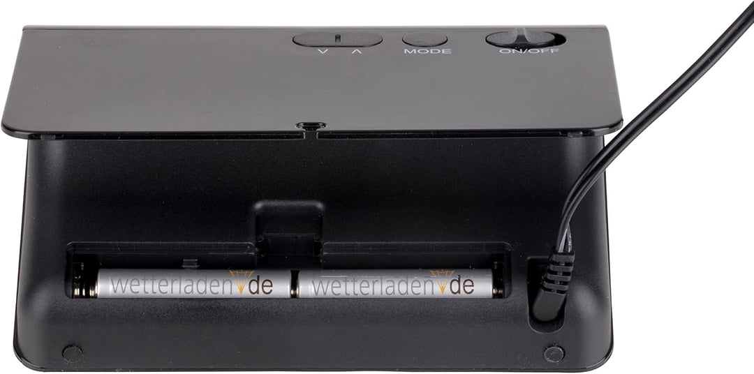 TFA Dostmann 60.2543 Digitaler Funk Wecker ICON LED Leuchtziffern orangene Ziffern, orangene Ziffern