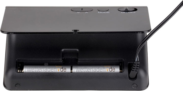 TFA Dostmann 60.2543 Digitaler Funk Wecker ICON LED Leuchtziffern orangene Ziffern, orangene Ziffern