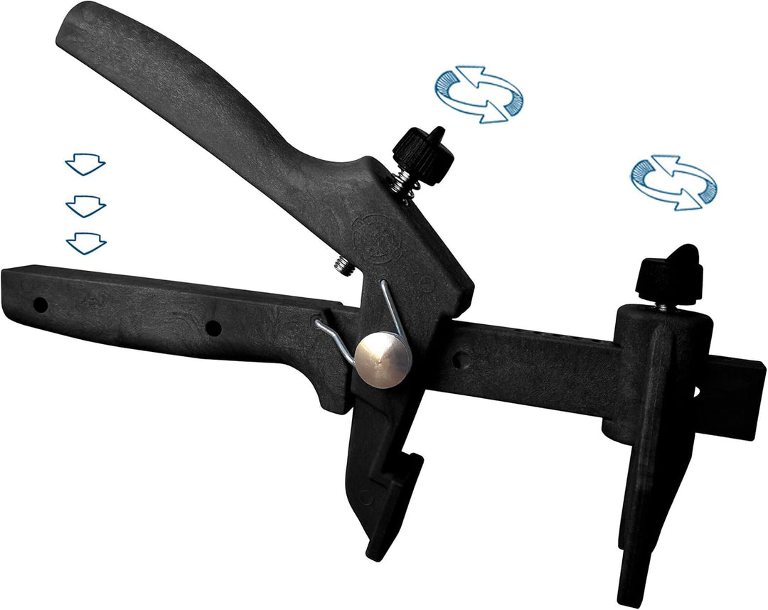 Lantelme Fliesen Nivelliersystem Kit Set mit 100x Zuglaschen 50x Keile 1x Zange Fliesen Verlegehilfe