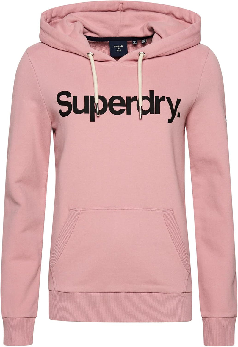Superdry Damen Hoodie rosa (as3, Alpha, x_s, Regular, Regular)