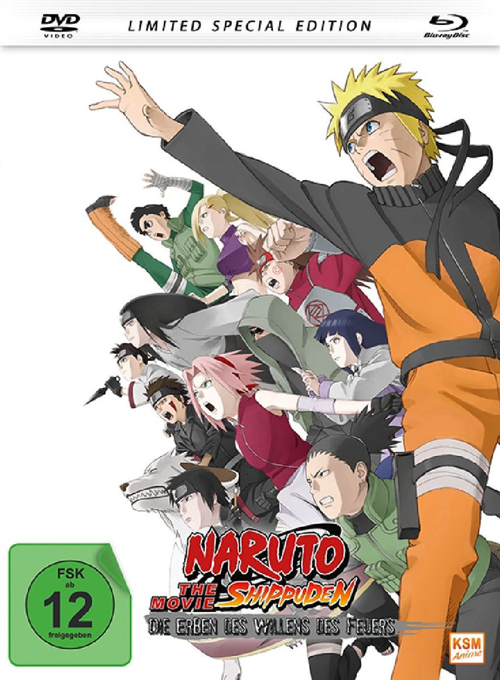 Naruto Shippuden - Die Erben des Willens des Feuers - The Movie 3 Mediabook [DVD + Blu-ray] [Special