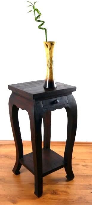 livasia Opiumtisch, extrahoch mit Schublade, asiatischer Massivholztisch der Marke Asia Wohnstudio,