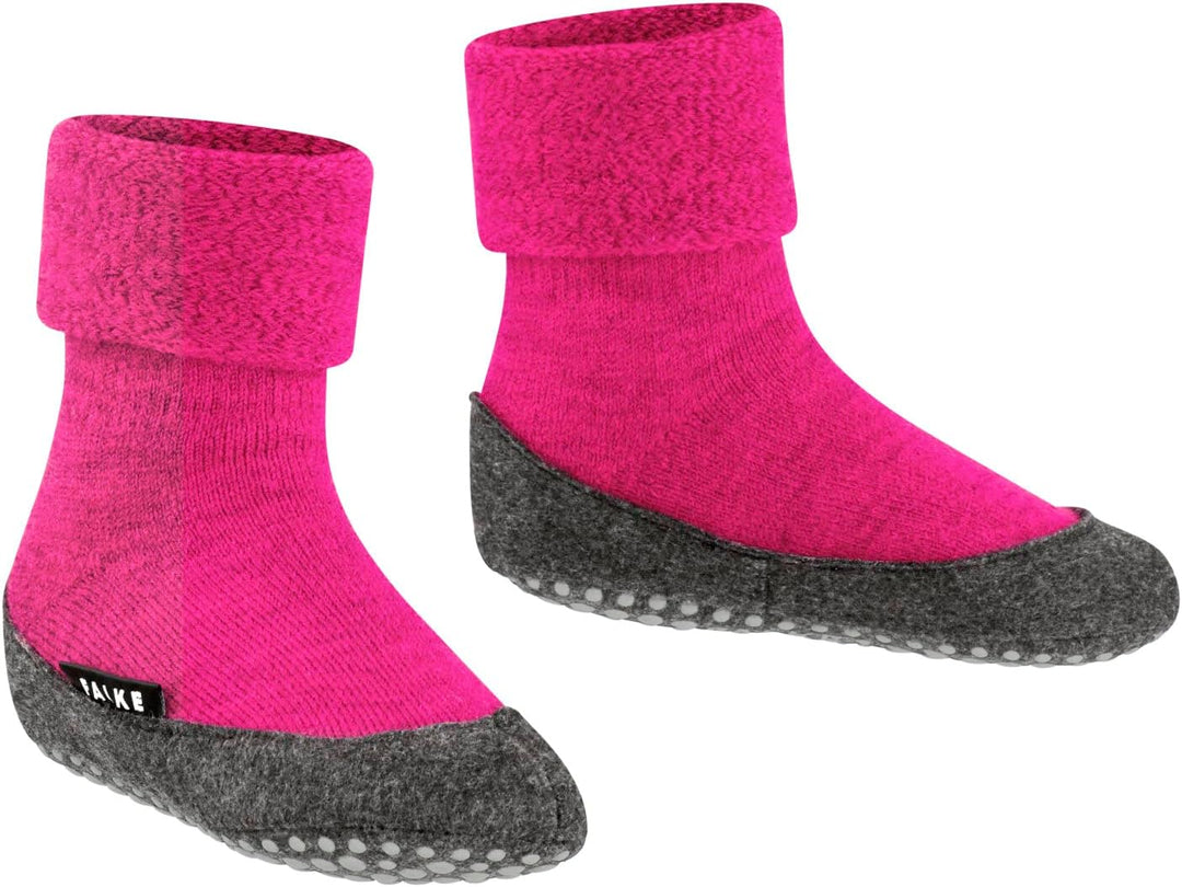 FALKE Unisex Kinder Cosyshoe Stoppersocken atmungsaktive klimaregulierende geruchshemmende Wolle rut