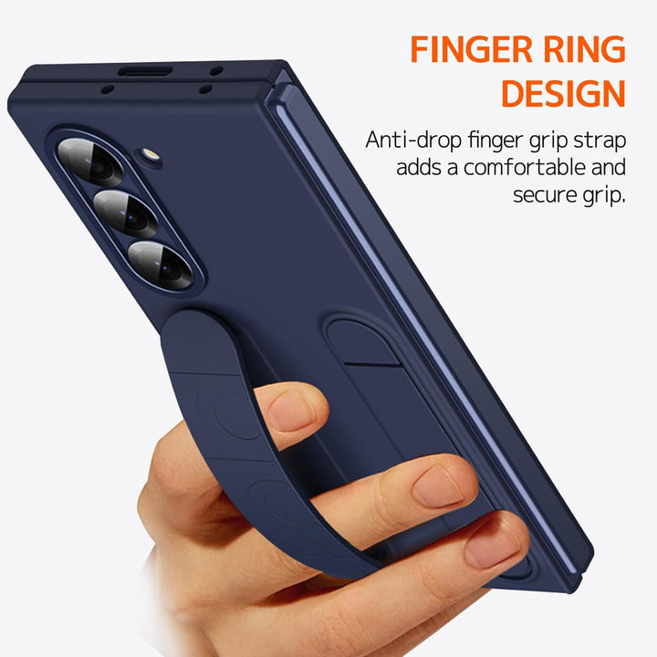 NINKI Kompatibel mit Samsung Galaxy Z Fold 5 Hülle mit Armband Samsung z fold 5 Handyhülle mit Ständ