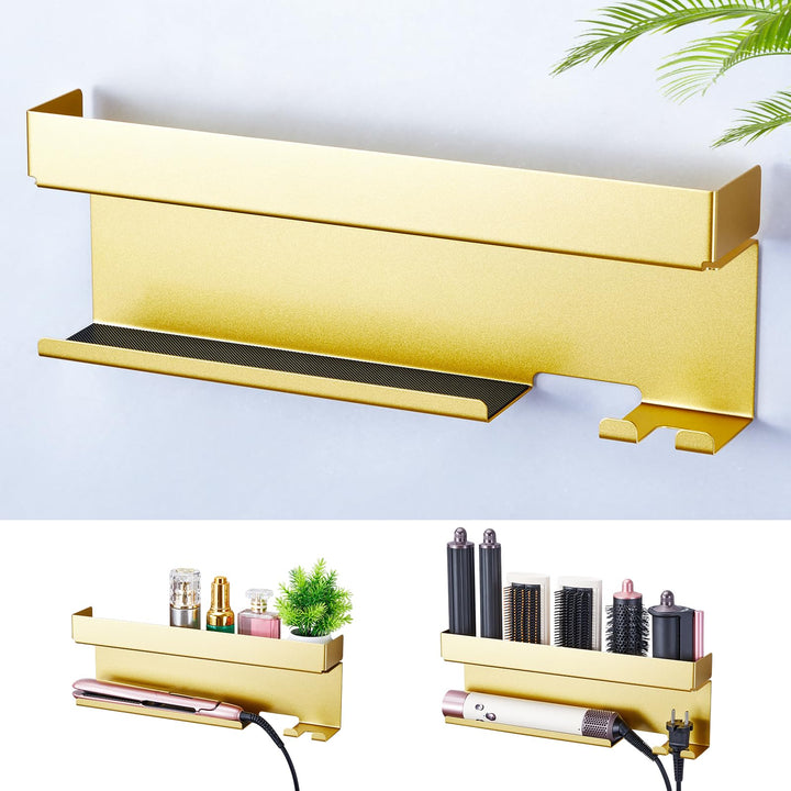 Föhnhalter Wand Ohne Bohren, Föhn und Glätteisen Halterung Für Styler Lockenstab Zubehör, Fönhalteru