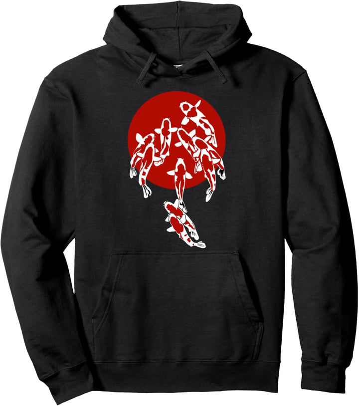 Japanische Koi Fische Pullover Hoodie