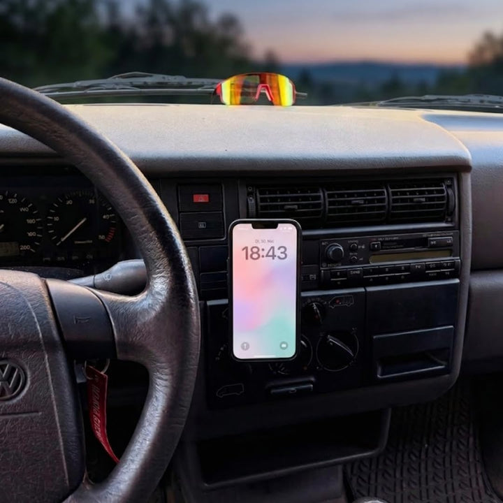 Generisch Premium MagSafe kompatible Handyhalterung für VW T4 Vorfacelift (Bj. 1996-1998) – Magnet H