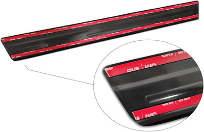 Black Inox door sill protectors compatible with Mazda CX-30 2019- 'Hybrid' - 4-pieces