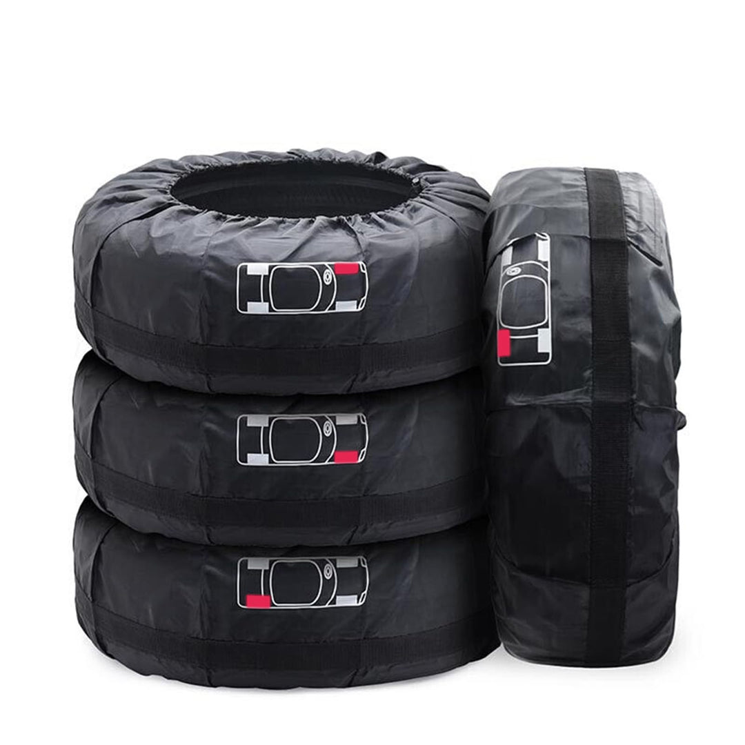 Auto Reifentaschen-Set, 13-16" Wasserdicht Staubdicht 4-teilig Auto-Ersatzreifenabdeckungen, Reifen-