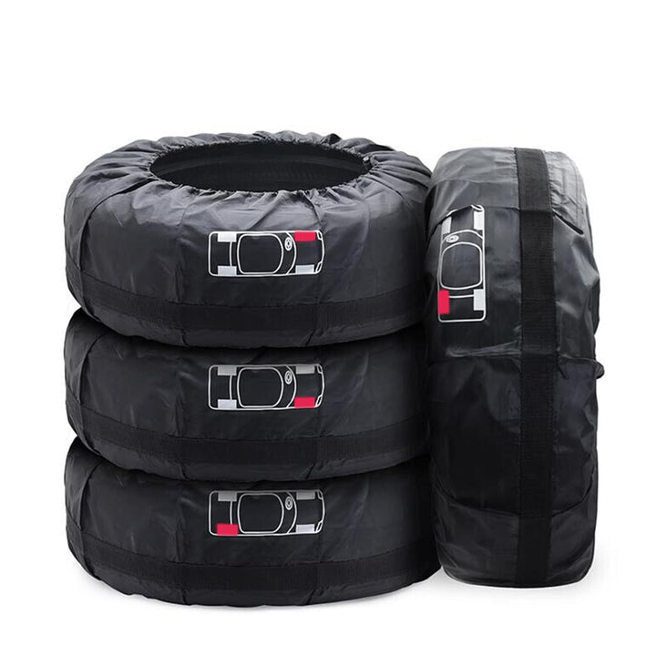 Auto Reifentaschen-Set, 13-16" Wasserdicht Staubdicht 4-teilig Auto-Ersatzreifenabdeckungen, Reifen-