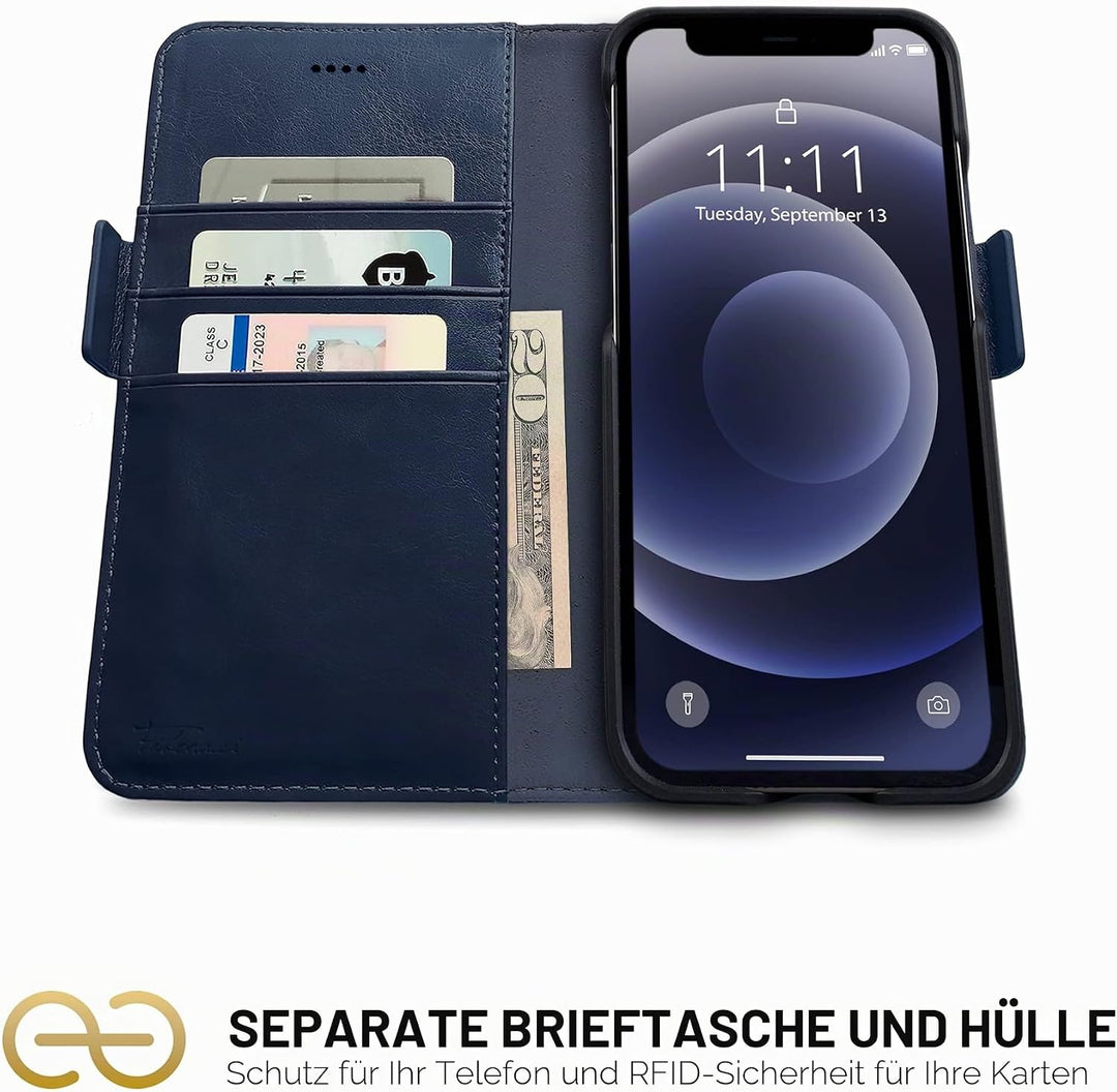 Dreem Fibonacci 2in1 Handyhülle Flipcase für iPhone 12 & 12 Pro | Magnetisches iPhone Case | TPU Etu