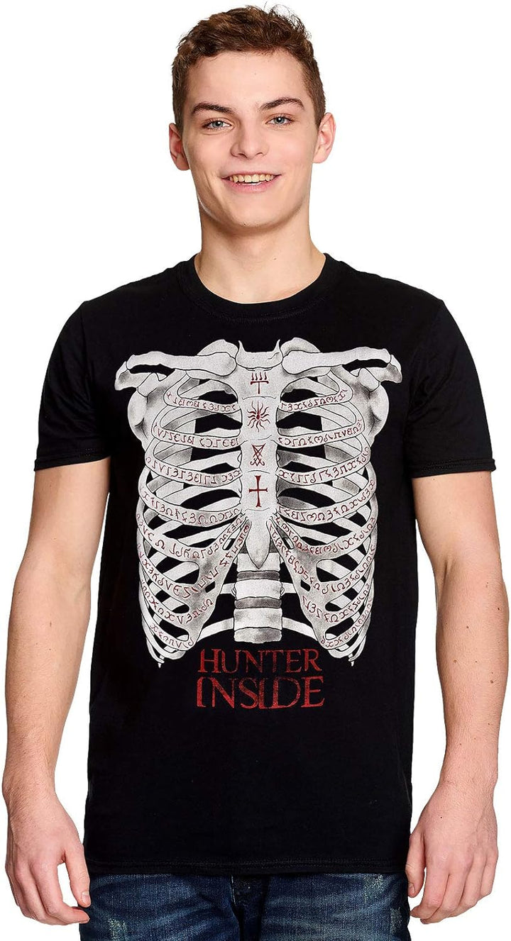 Elbenwald Supernatural Herren T-Shirt Hunter Inside Baumwolle schwarz - XXL