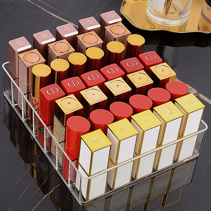 JessLab Eyeshadow Palette Makeup Organizer, Acryl 7-Section Divided Make up Organizer und Lagerung f