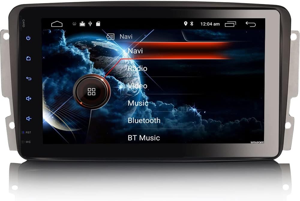 Erisin Android 10 Autoradio mit GPS Navi Für Mercedes C/CLK/G Klasse W203 W209 Viano Vito W639 Bluet