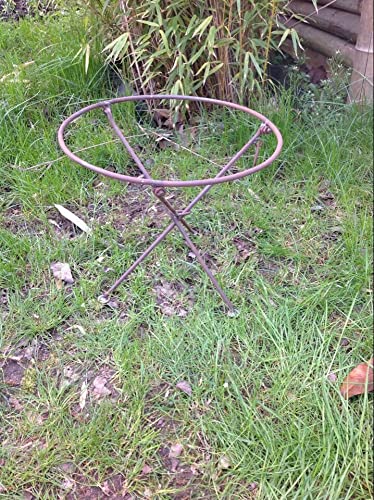 Rost Garten Ständer Fuer Feuerschale Pflanzschale, Gartendeko Metall Rost Zusammenklappbar (030761: