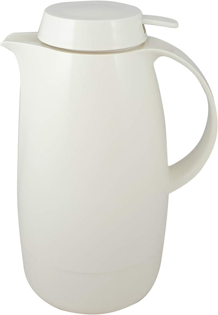 Helios Servitherm Kunststoff-Isolierkanne, weiss, 1,3 Liter 1,3 Liter Weiss, 1,3 Liter Weiss