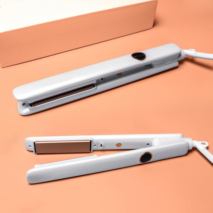 OKWRAP Haarglätter, Glätteisen Keratin, Lockenstab und Glätteisen 2 in 1, Haar Glatteisen 120-230°C,