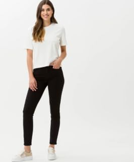 BRAX Damen Dummy Jeans 27W / 30L Clean Perma Black, 27W / 30L Clean Perma Black