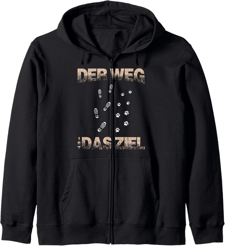 Hundefreund Der Weg ist das Ziel Hundebesitzer Kapuzenjacke