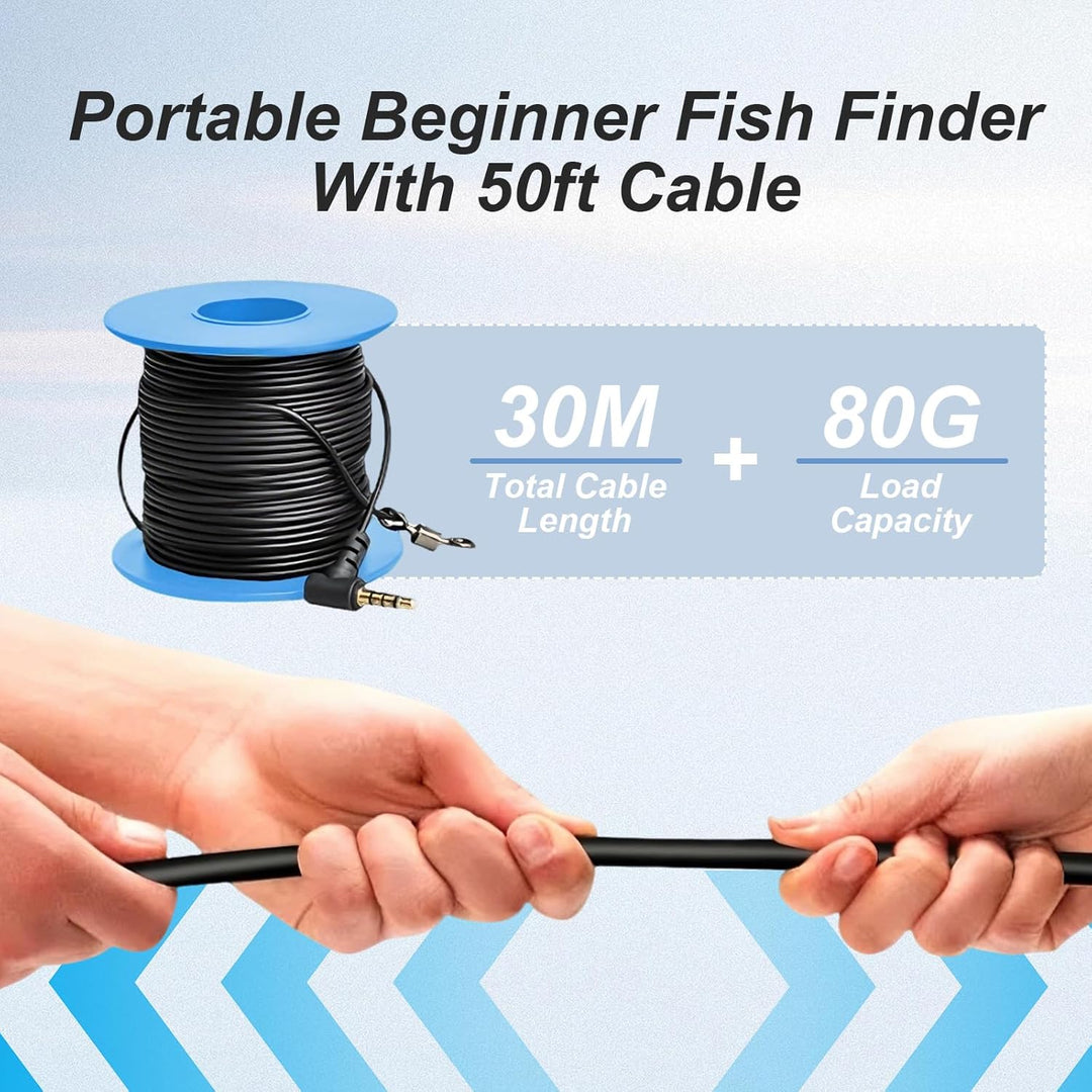 Unterwasserkamera Angeln Tragbarer Fischfinder mit IPS Display, IP67 Unterwasser Kamera mit 4,3-Zoll