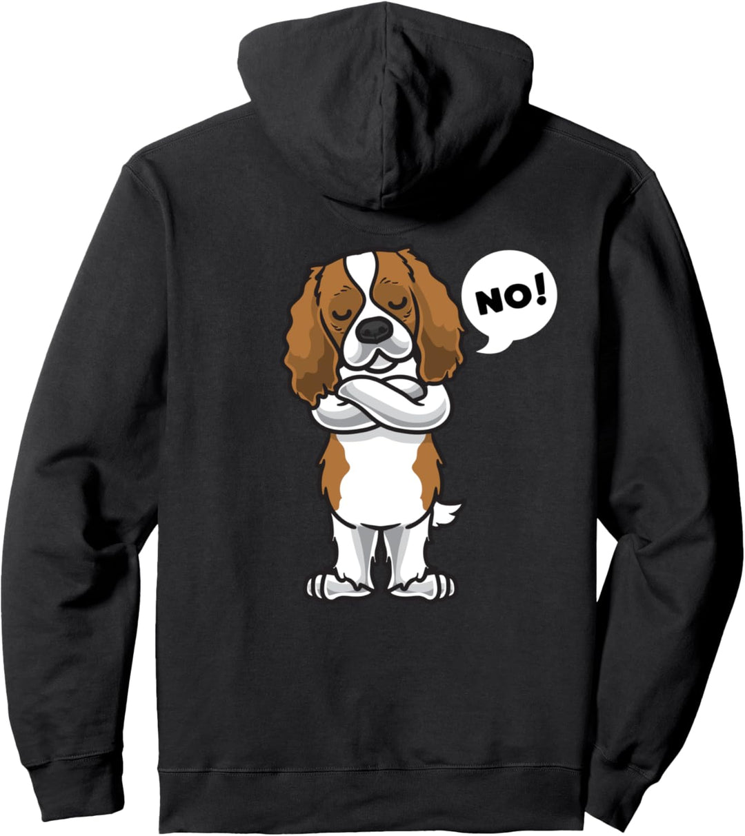 Sturer Cavalier King Charles Spaniel Hund Pullover Hoodie