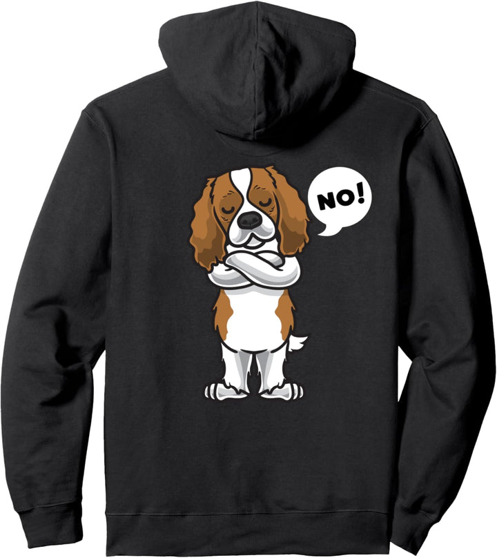 Sturer Cavalier King Charles Spaniel Hund Pullover Hoodie