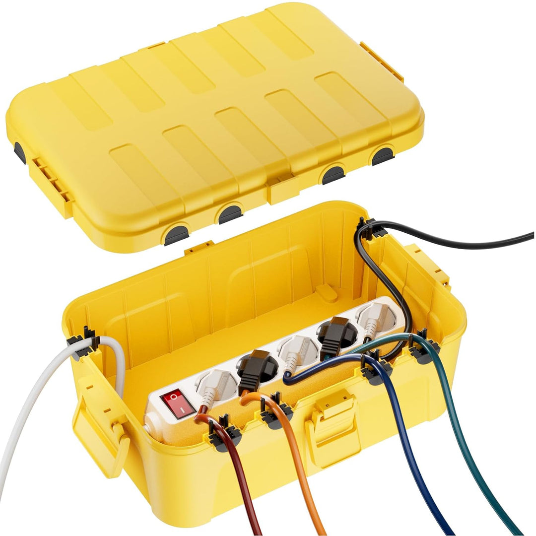 RESTMO Extra Grosse Kabelbox Wasserdicht, IP54 Outdoor Kabel Safe Box (32 x 22 x 13 cm), Wetterfeste