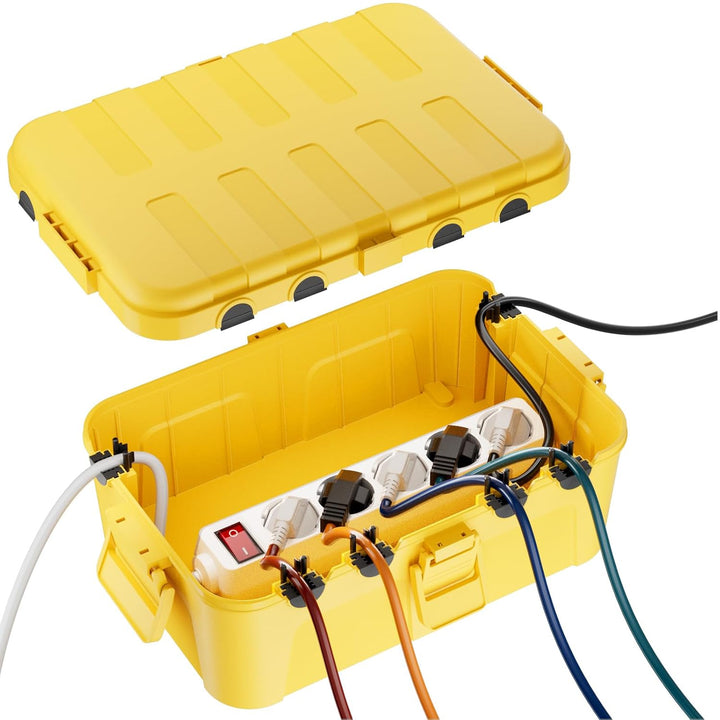 RESTMO Extra Grosse Kabelbox Wasserdicht, IP54 Outdoor Kabel Safe Box (32 x 22 x 13 cm), Wetterfeste