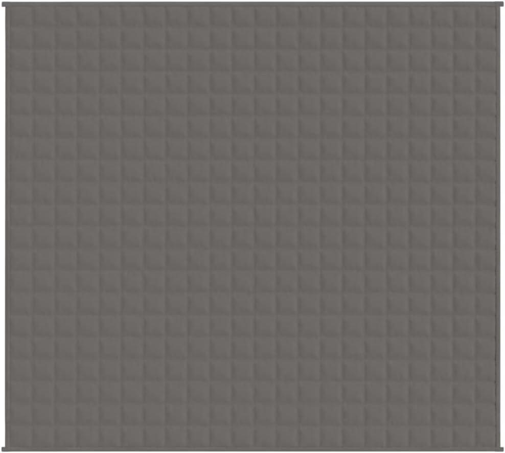 Mokuyary Gewichtsdecke, grau, 200 x 220 cm, 9 kg, Stoff, entspannend, bequem, gewichtete Decke