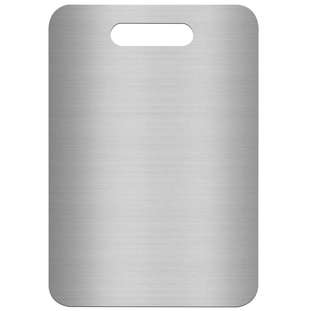 Cutting Board aus 304 Edelstahl, Doppelseitiges, BPA-freies Schneidebrett, Ideal für Fleisch, Brot,