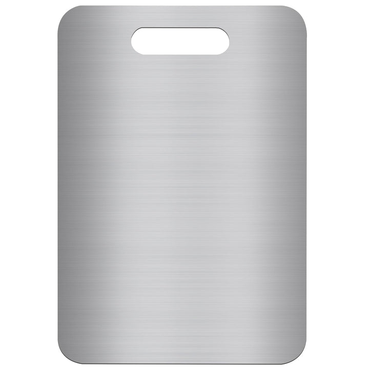 Cutting Board aus 304 Edelstahl, Doppelseitiges, BPA-freies Schneidebrett, Ideal für Fleisch, Brot,