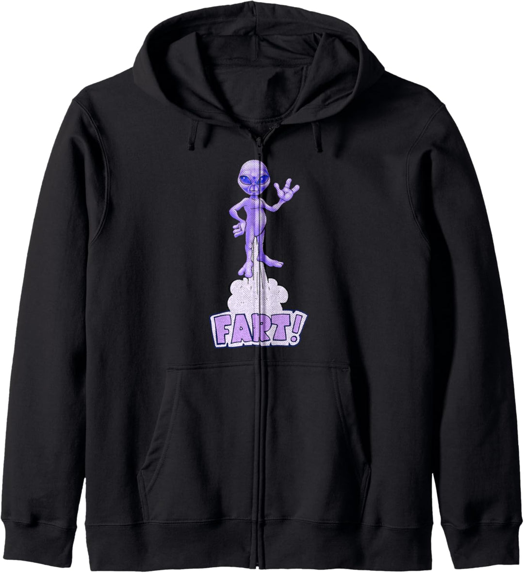 Bereich 51 Alien Furz Kapuzenjacke