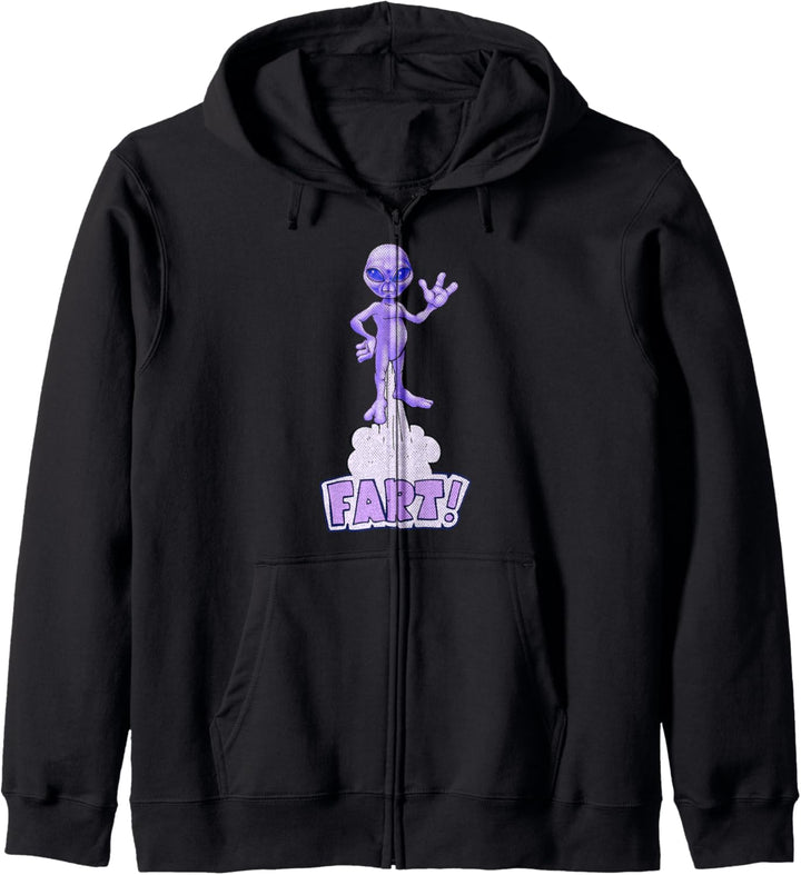 Bereich 51 Alien Furz Kapuzenjacke