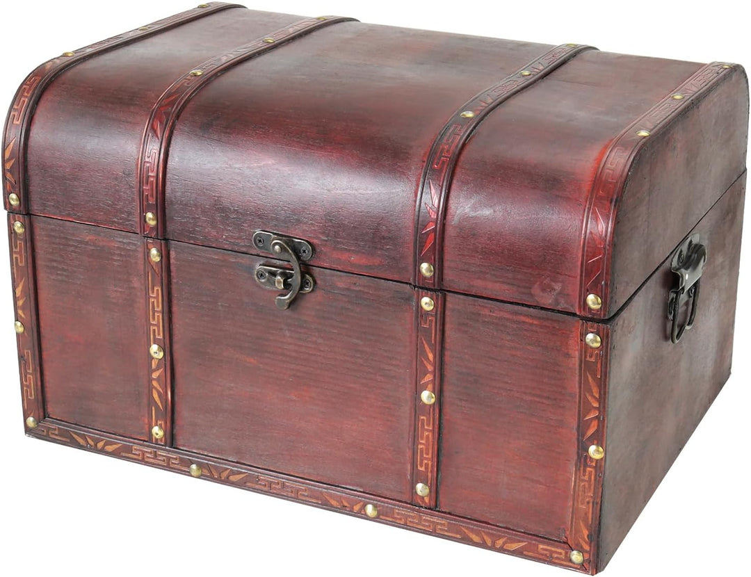 HMF 6406-140 Schatztruhe aus Holz | 40 x 30 x 25 cm | Gross | Portugal L Portugal, L Portugal