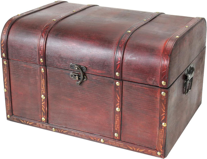 HMF 6406-140 Schatztruhe aus Holz | 40 x 30 x 25 cm | Gross | Portugal L Portugal, L Portugal