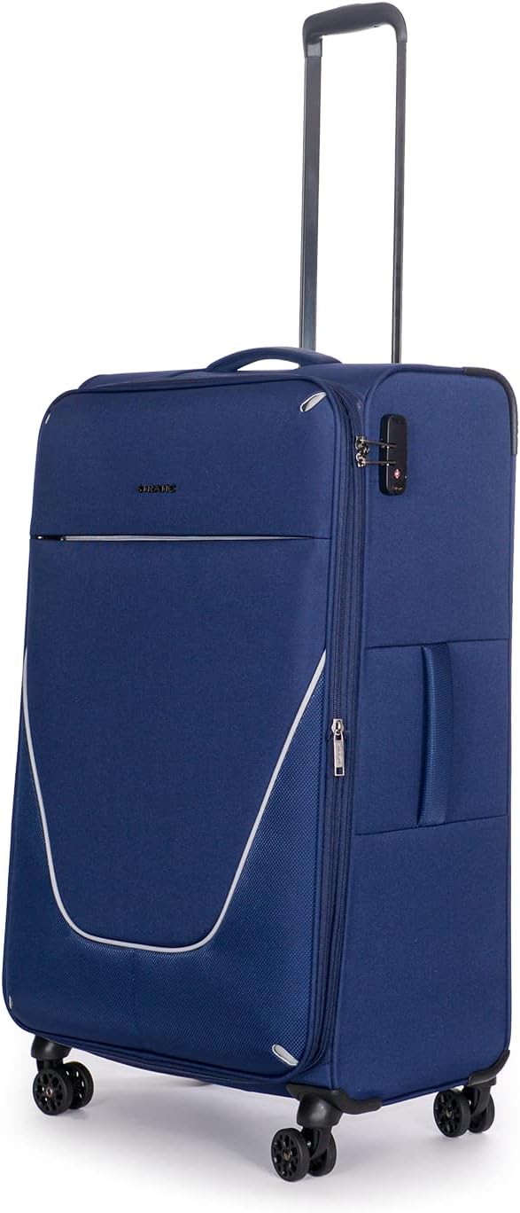 Stratic Strong Koffer Weichschale Reisekoffer Trolley Rollkoffer Handgepäck, TSA Kofferschloss, 4 Ro