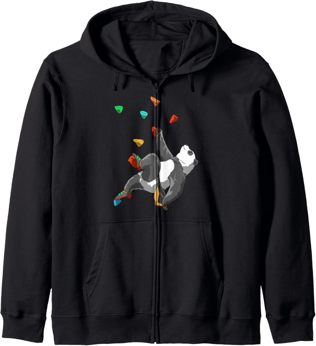 Lustiges Panda Bouldern und Klettern Geschenk Kapuzenjacke