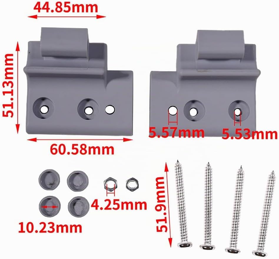 Griffkonsolen-Set Ersatzteil Kompatibel mit Braas Atelier Dachfenster Konsole braun für BA AF Fenste