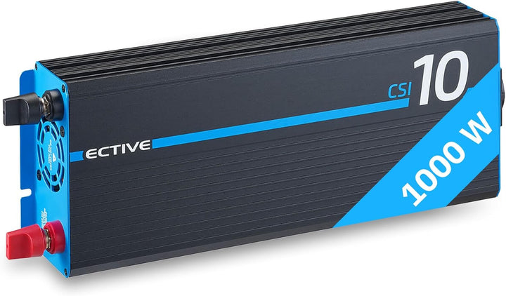 ECTIVE Reiner Sinsus Wechselrichter CSI 10-1000W, 12V auf 230V, USB, USV Funktion, Überhitzungsschut