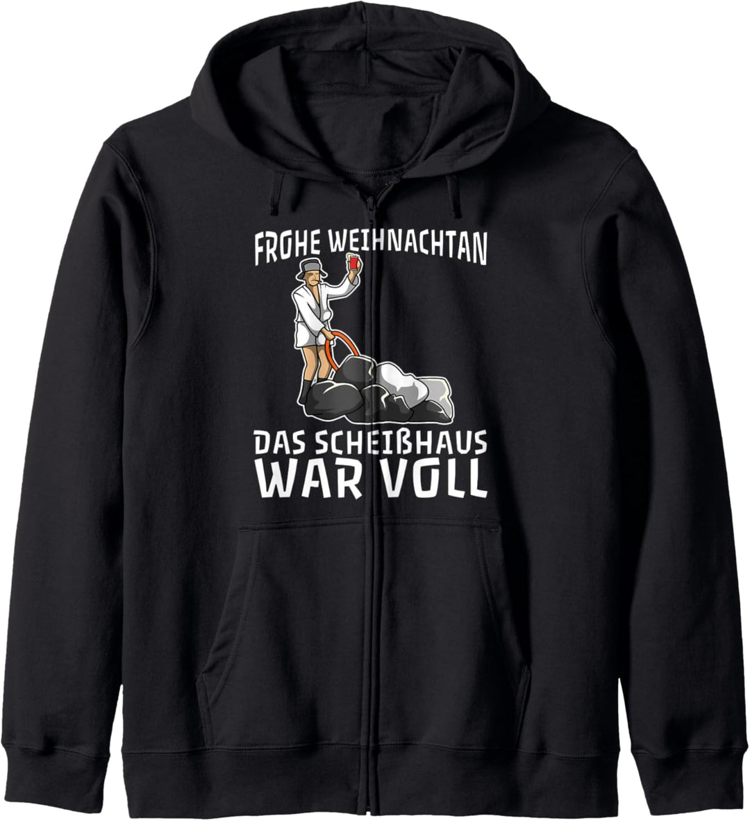 Frohe Weihnachten das Scheisshaus war voll Kapuzenjacke