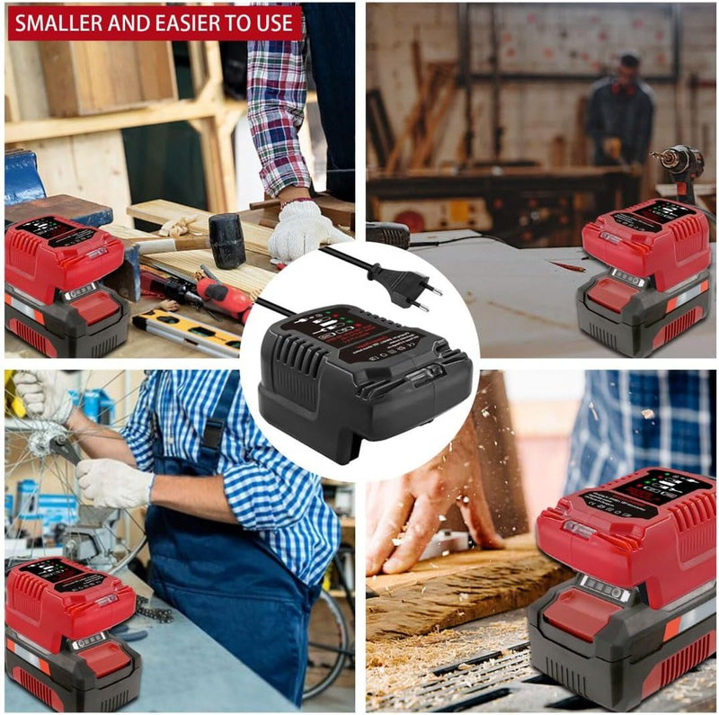 Mini-Ladegerät für Einhell 18V, 2A Akku Adapter Kompatibel mit Einhell Power X-Change 18 Volt Akku 4