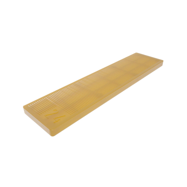 BAUHELD® Universal Verglasungsklötze 30x100 x 4mm [500 Stück] - Gelbe Fenster-Abstandshalter Keile a