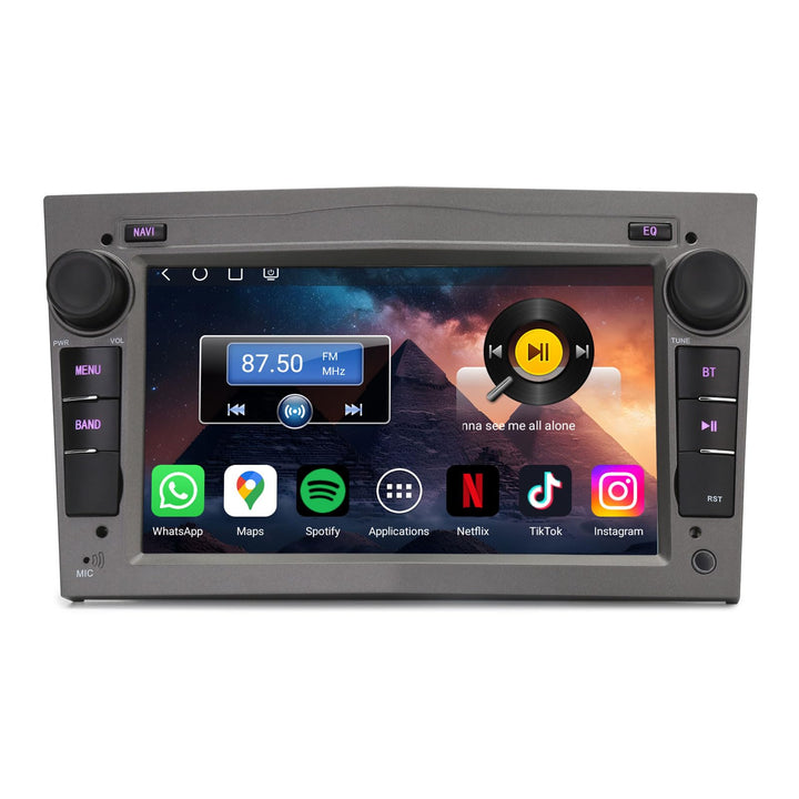 Erisin 7" Qualcomm 8-Kern 4GB+64GB Android 14 Autoradio GPS Navi Für Opel Corsa D Corsa C Astra H Ve