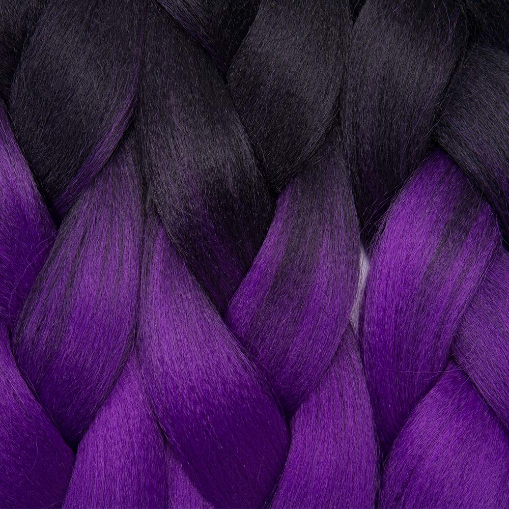 5 Packs Braids Extensions Flechten Hair Extensions Crochet Haar Kunsthaar Colorful Schwarz bis Lila