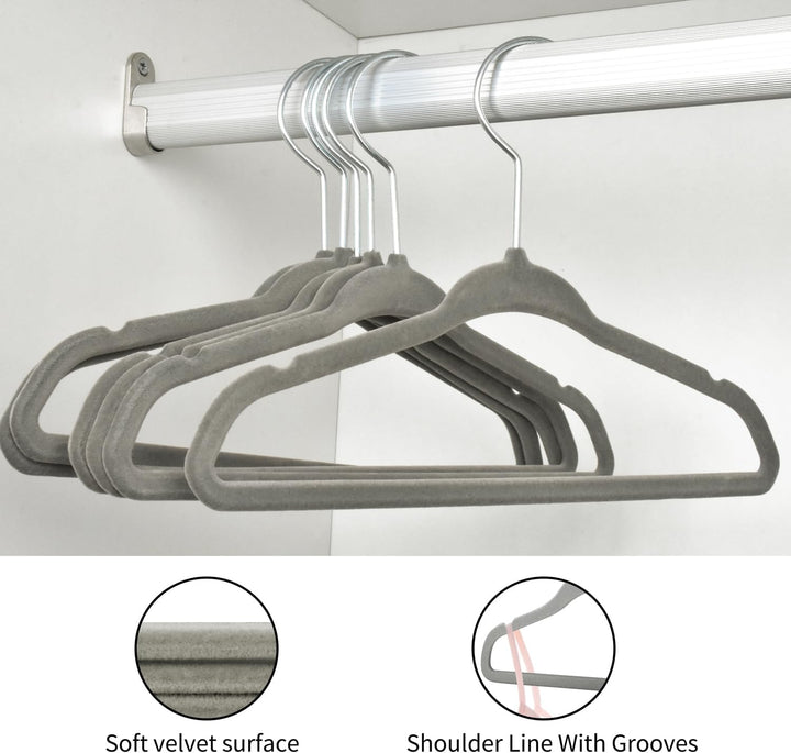 30 Pack Baby Anti-Rutsch-Samt Kleiderbügel, Säuglings- und Kleinkinderbügel, Ultra-schlanke, Platzsp