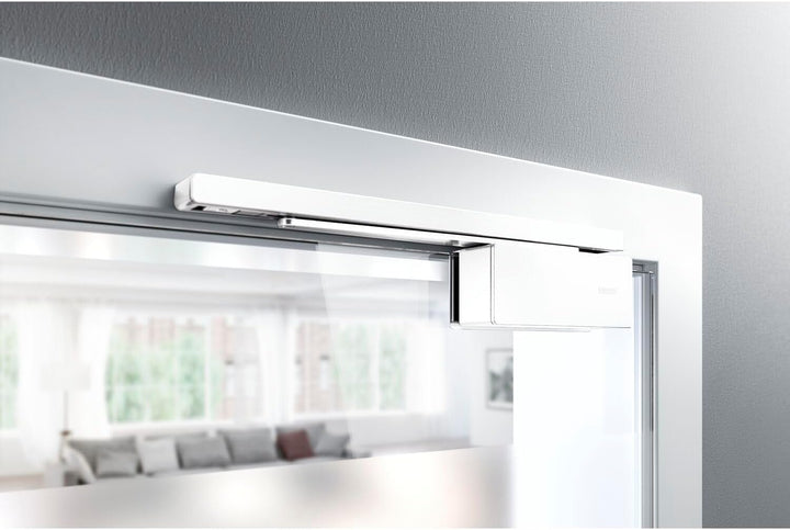 GEZE 184091, silber Türdämpfer ActiveStop aufliegend, Türdämpfung für Glastüren, Silber
