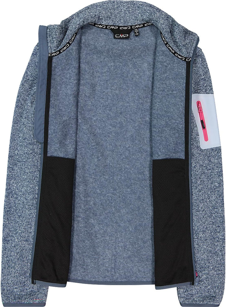CMP Damen Strick Fleece Jacke Fleecejacke Fleecepullover 36 Blau3087, 36 Blau3087