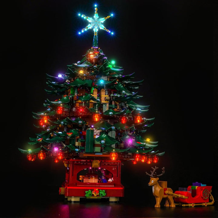 Fernbedienung Led Licht Set Kompatibel mit Lego Family Christmas Tree Decoration 41843 (Kein Modell)