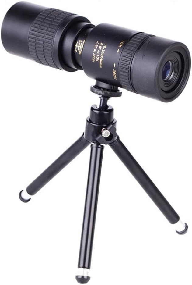Monokular-Teleskop, 10-300-facher Zoom, leistungsstarkes Hand-Monokular für den Aussenbereich, einzi
