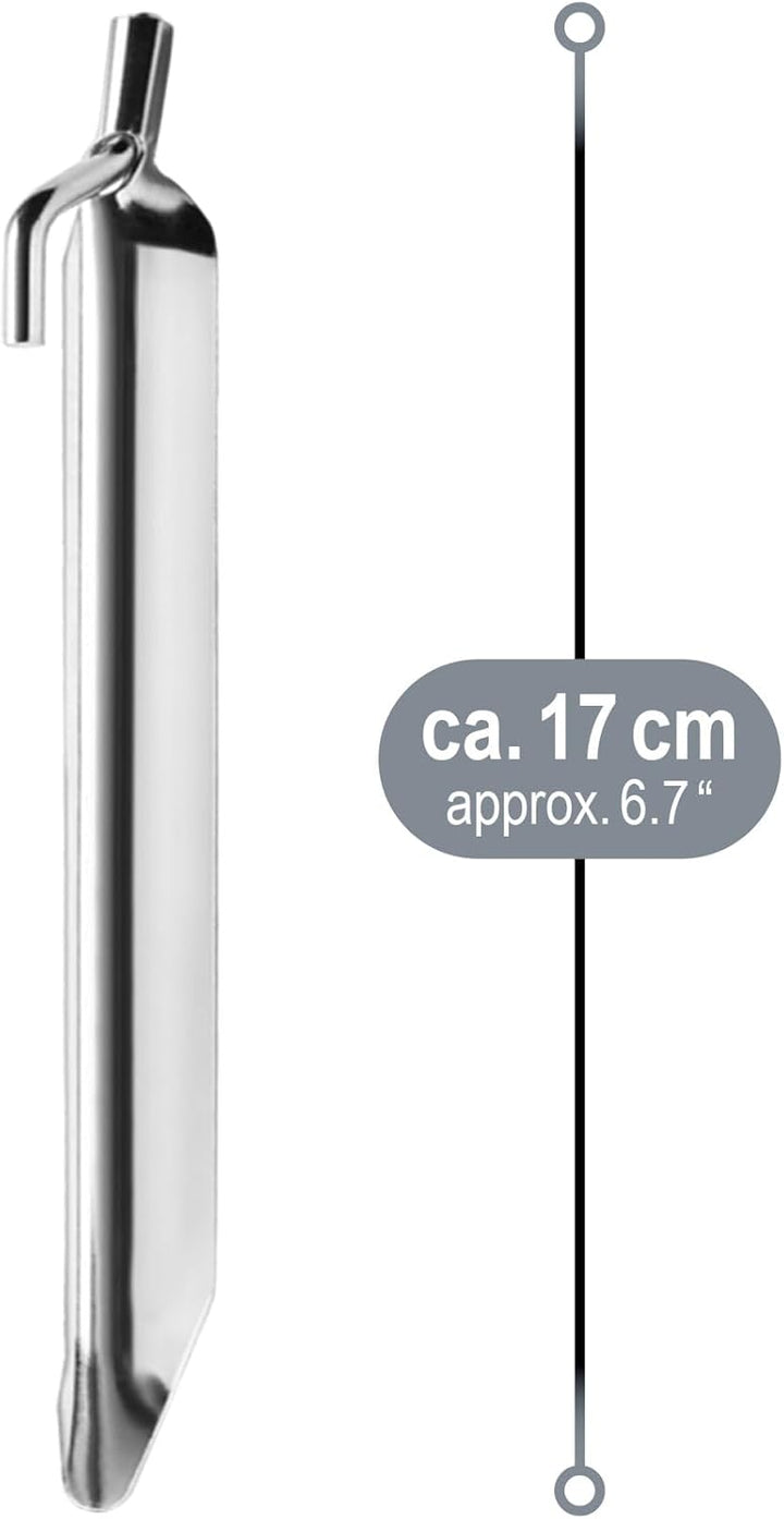 com-four® 16x Zelt-Heringe aus Stahl - robuste Erdnägel in V-Form für Camping und Outdoor - ideal fü